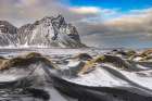 Mount Vestrahorn after snow, Iceland Art Print